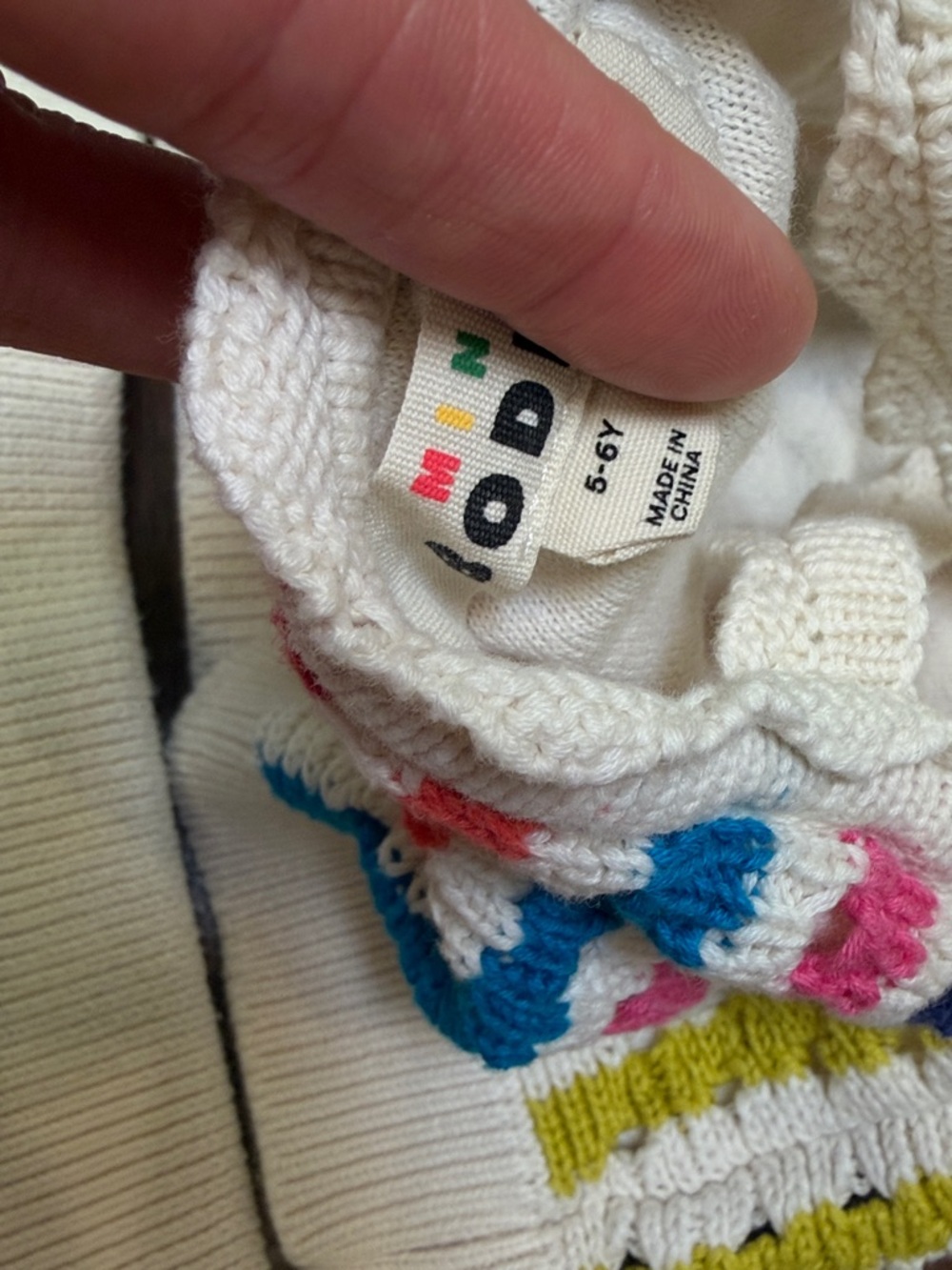 Mini Boden - Girls Stripe Crochet Knit Crossover Top & Matching Shorts - Stripes - Picture 7 of 9